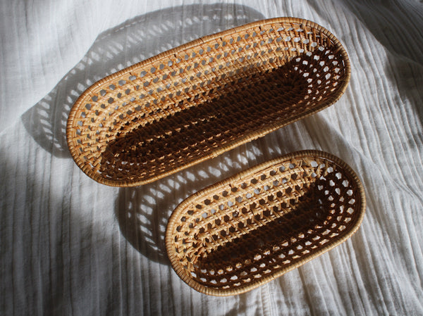 Rattan Tray Set